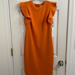 Orange Calvin Klein dress size 4